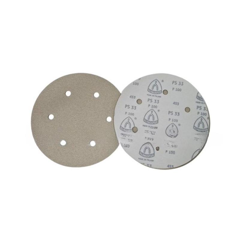 Круг шлифовальный (шлифкруг, шлифбумага) для жирафа Klingspor PS33BK P180 225 мм 6 отверстий (332251806)