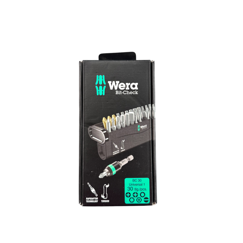 Набор бит WERA Bit-Check 30 Universal 1 (SL, PH, PZ, TX, HEX) (05056440001)