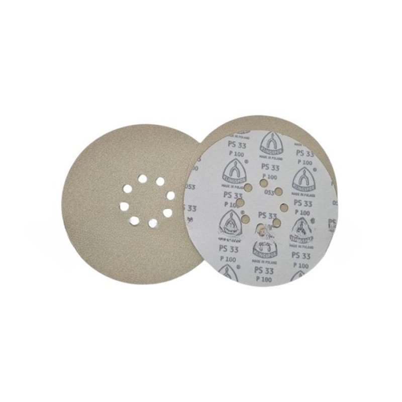 Круг шлифовальный (шлифкруг, шлифбумага) для жирафа Klingspor PS33BK P240 225 мм 8 отверстий (332252408)