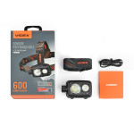 Налобний світлодіодний ліхтарик VIDEX VLF-H189 600Lm 5000K – Фото №6