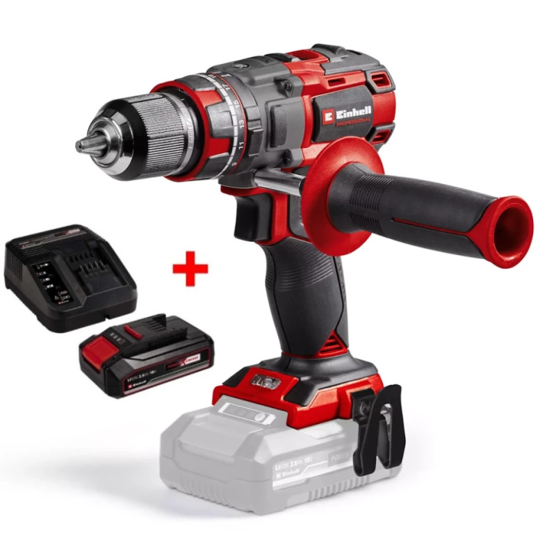 Дриль-шурупокрут акумуляторний Einhell з ударним X-Change TP-CD 18/80 Li-i BL Kit (4514305K)