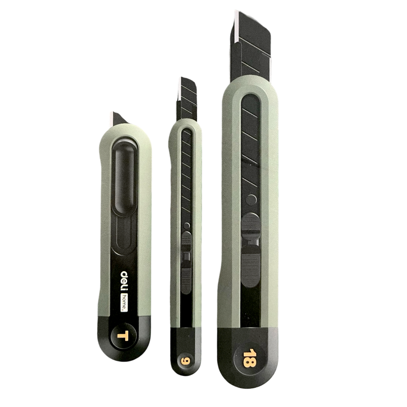 Ніж з висувним лезом НАБІР — 3 шт DELI HT4003 (UT0106)