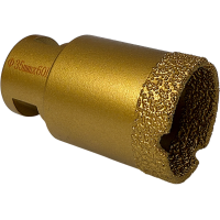 Алмазная вакуумная коронка 35 мм L60 М14 (K35L60)