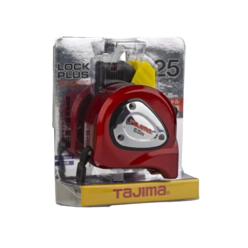 Рулетка будівельна TAJIMA LOCK PLUS SFLP25-55BL 5,5 м з тримачем на ремінь (1001-1907)