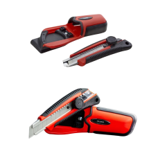 Нож строительный сегментный TAJIMA LC561RHSBL с кобурой 18 мм автоматический фиксатор GRI 561 (1101-1706)