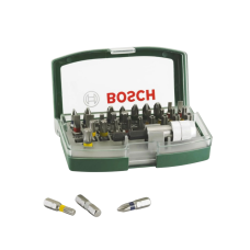 Набор бит Bosch, 32 шт + магнитный держатель (2607017063)