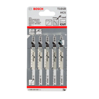 Полотно для лобзика Bosch T 101 B, HCS 5 шт. (2608630030)