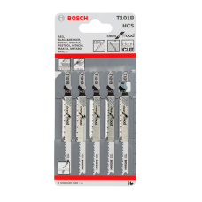 Полотно для лобзика Bosch T 101 B, HCS 5 шт. (2608630030)