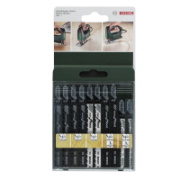 Набор пил для лобзика Bosch Wood , 10 шт (2609256744)