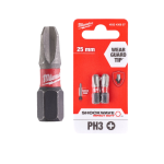 Хрестова біта SHOCKWAVE MILWAUKEE, PH3, 25мм, (2шт) (4932430857) – Фото №1