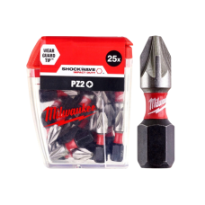Бита SHOCKWAVE MILWAUKEE, PZ2, 25мм, (25шт) (4932430864)