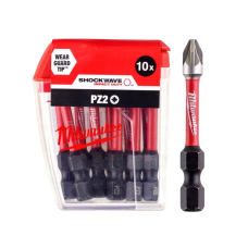 Бита SHOCKWAVE MILWAUKEE, PZ2, 50мм, (10шт) (4932430866)