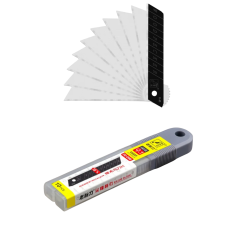 Лезвия для строительного ножа 18 мм Woodpecker FD-09B серые