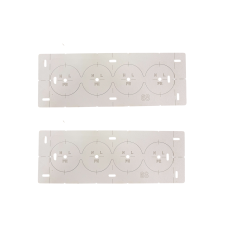 Шаблон (кондуктор, трафарет) для сверления отверстий подрозетников Ø 68 мм на 4 отверстия (HB004)