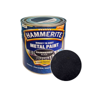 Краска молотковая 3 в 1 по металлу Hammerite Metal Paint Hammered черная 0.75 л (HMP2)