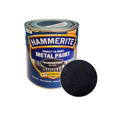 Краска молотковая 3 в 1 по металлу Hammerite Metal Paint Hammered черная 0.75 л (HMP2)