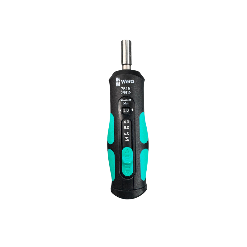 Отвертка динамометрическая реверсная с битами WERA 7515/16 Kraftform Safe-Torque Speed ​​Universal 1 (05075851001)