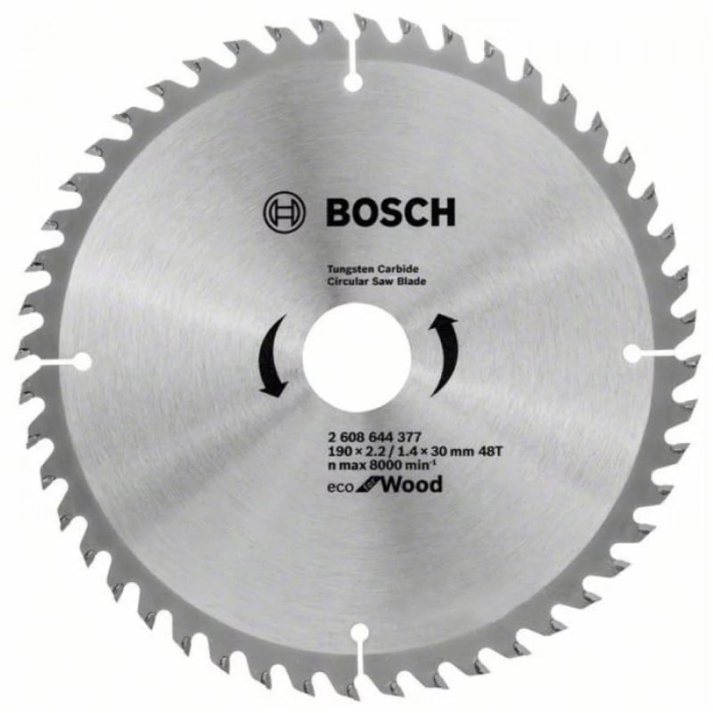 Пиляльний диск Bosch Eco for Wood 190x30-48T (2608644377)