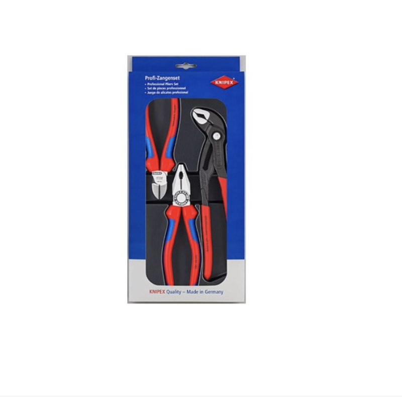 Переставні кліщі Cobra + Бокорізи + Пасатижі НАБІР — 3 інструмента KNIPEX Bestseller (00 20 09 V01)
