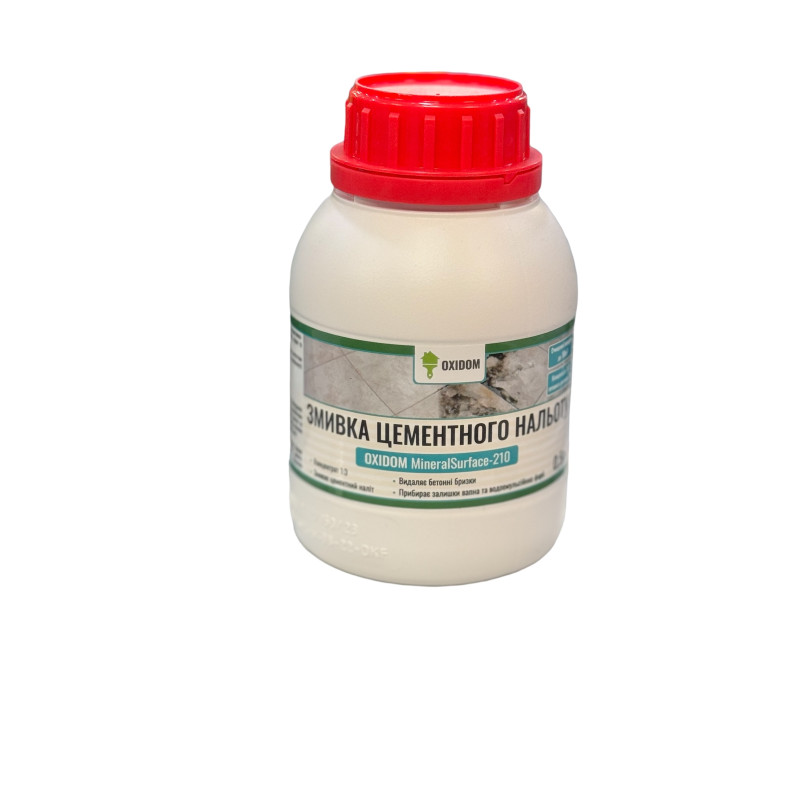 Смывка цементного налета (концентрат) OXIDOM MineralSurface-210 0,5л (87824-K)