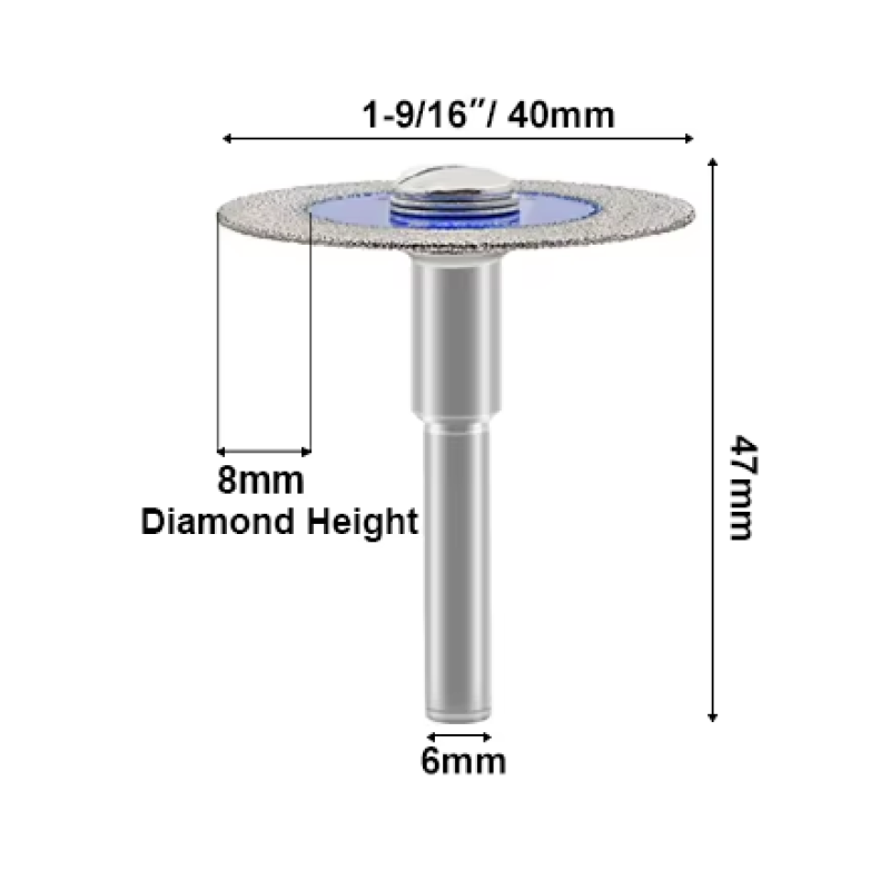 Диск алмазный отрезной SHDIATOOL D40-6 мм для гравера (UT0142)