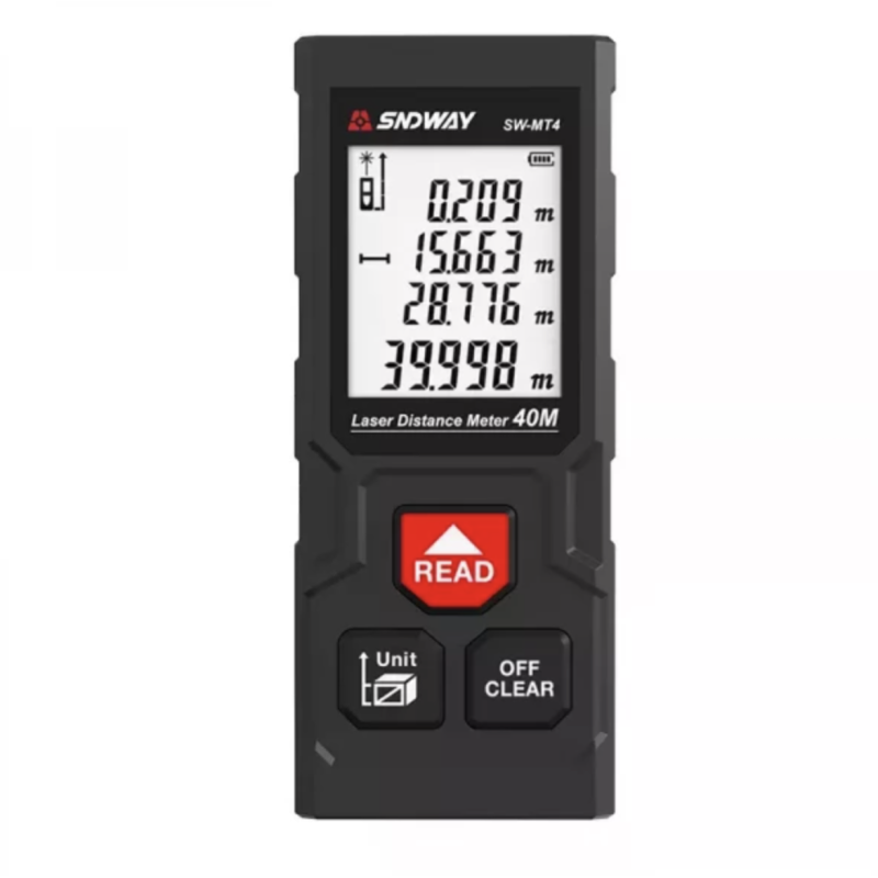 Далекомір лазерний (дальномір) лазерна рулетка SNDWAY SW-MT4 50 м (UT0037)