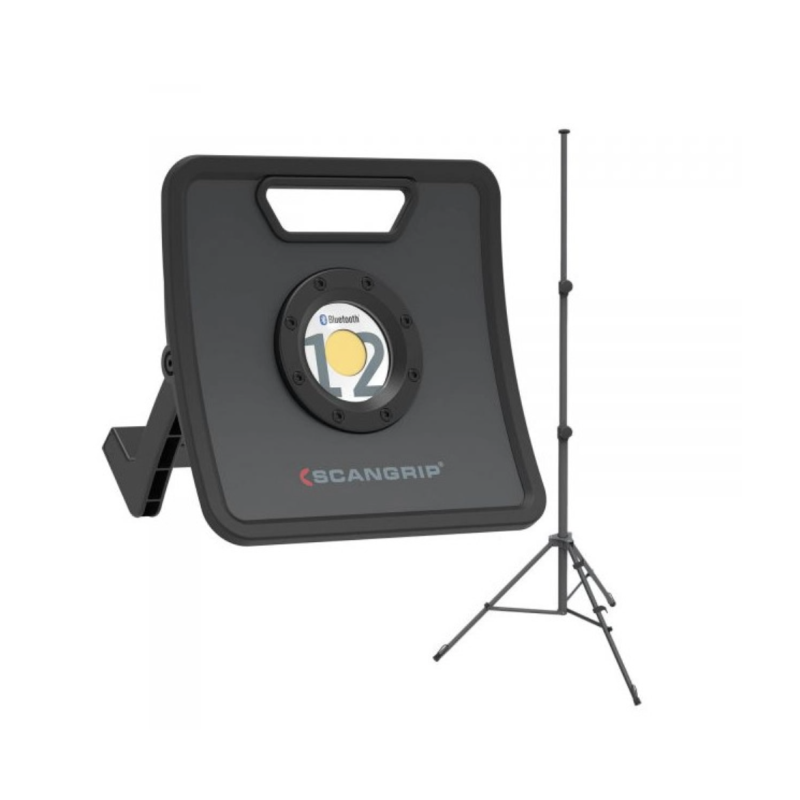 Прожектор переносной 12 000 lumen NOVA 12K + штатив 1-3 м TRIPOD SCANGRIP (49.0216)