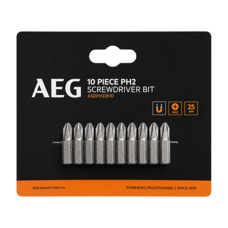 Бита AEG ASDPH22510, PH2x25мм (10шт) (4932479511)