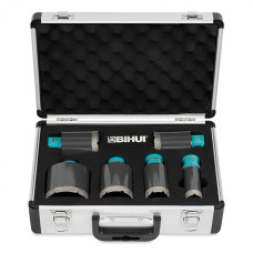 Коронка алмазная М14 BIHUI TURBO-6 НАБОР  Ø 25/35/40/45/50/68 мм (DBDMS6)