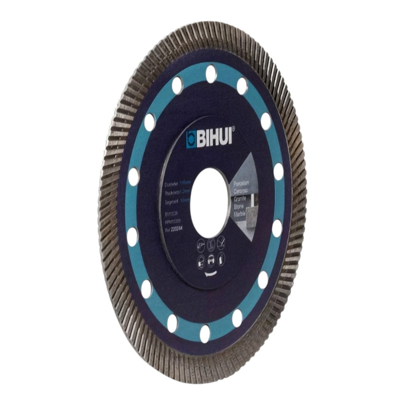 Диск алмазный BIHUI SUPER THIN TURBO 105x1,2x22,23 мм (DCBN4)