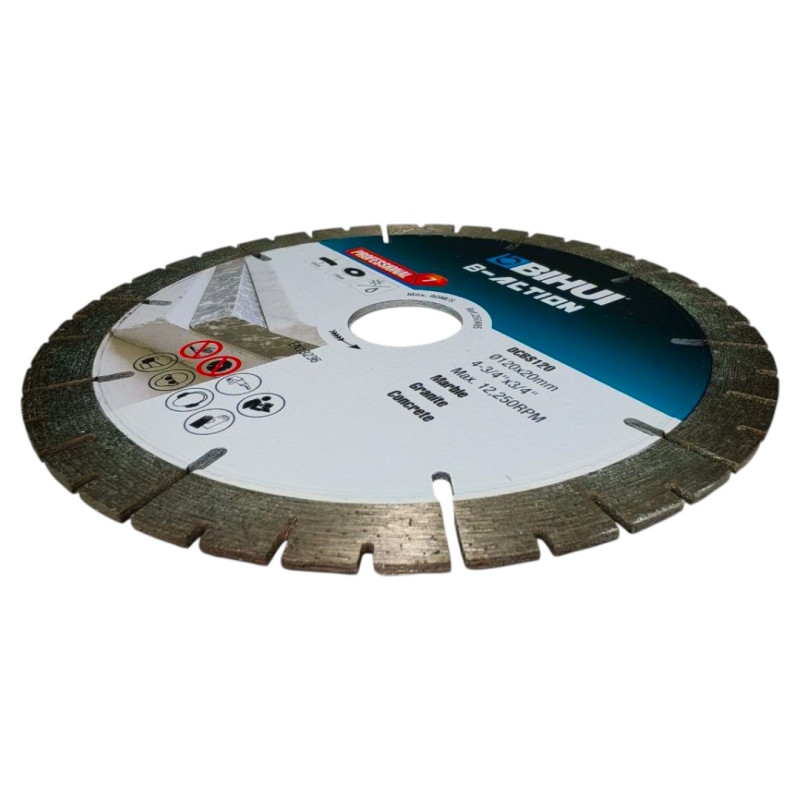 Диск алмазний BIHUI 120x1,8x20 мм для плиткорізів (DCBS120)