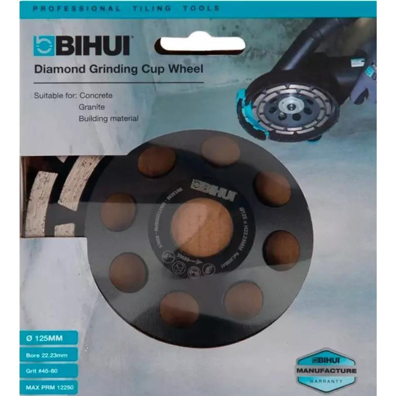 Алмазная фреза BIHUI DUAL-ROW MAX 125 мм (DCWD5)