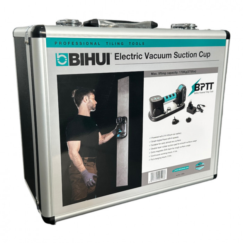 Присоска акумуляторна BIHUI QUADRO з манометром (LFBSL)