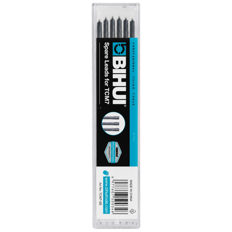 Сменные грифели BIHUI ART MULTI-USE водорастворимые, серые, 6 шт (TCM7-SB)