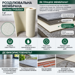 Разделительная мембрана Floortex TM BUDUY, 1 м² (рулон 50 м²) (50_Floortex) – Фото №5