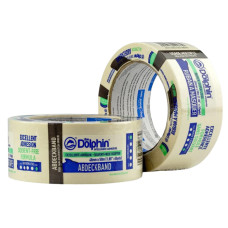 Малярная лента Blue Dolphin 48 мм x 50 м, сильная адгезия, белая (01-7-15-ENST)