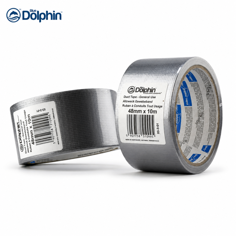 Стрічка армована (скотч) Blue Dolphin MULTI PURPOSE FM-190 срібло 48мм х10м (03-3-01)