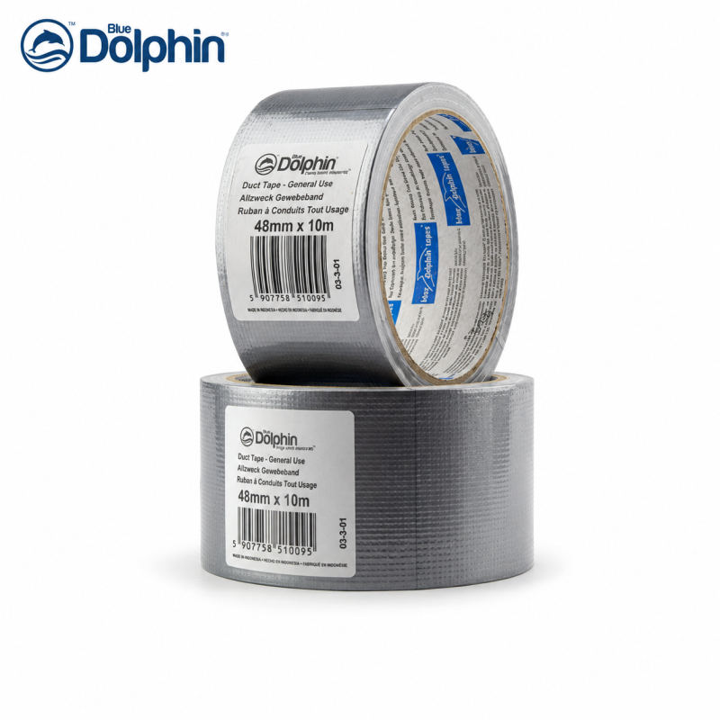 Стрічка армована (скотч) Blue Dolphin MULTI PURPOSE FM-190 срібло 48мм х10м (03-3-01)