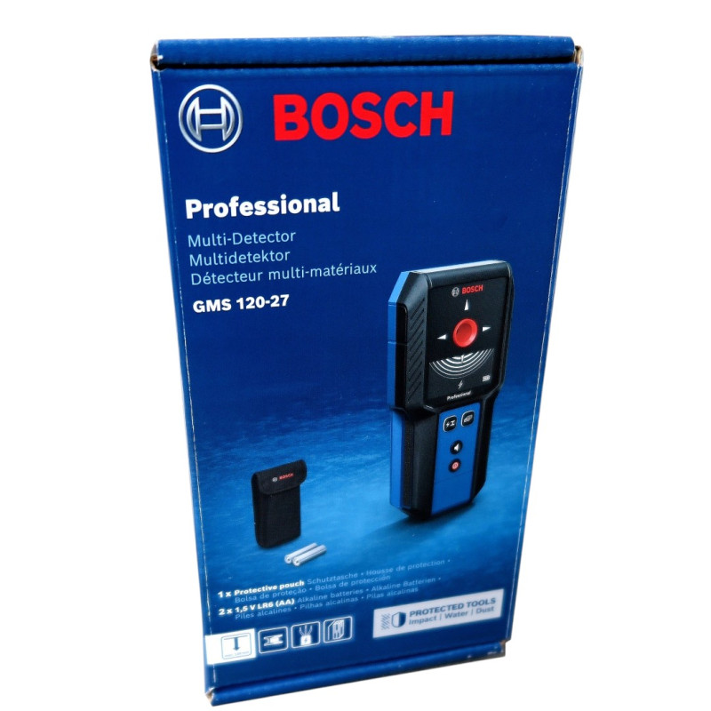 Детектор универсальный для скрытой проводки и дерева Bosch GMS 120-27 (0601081700)