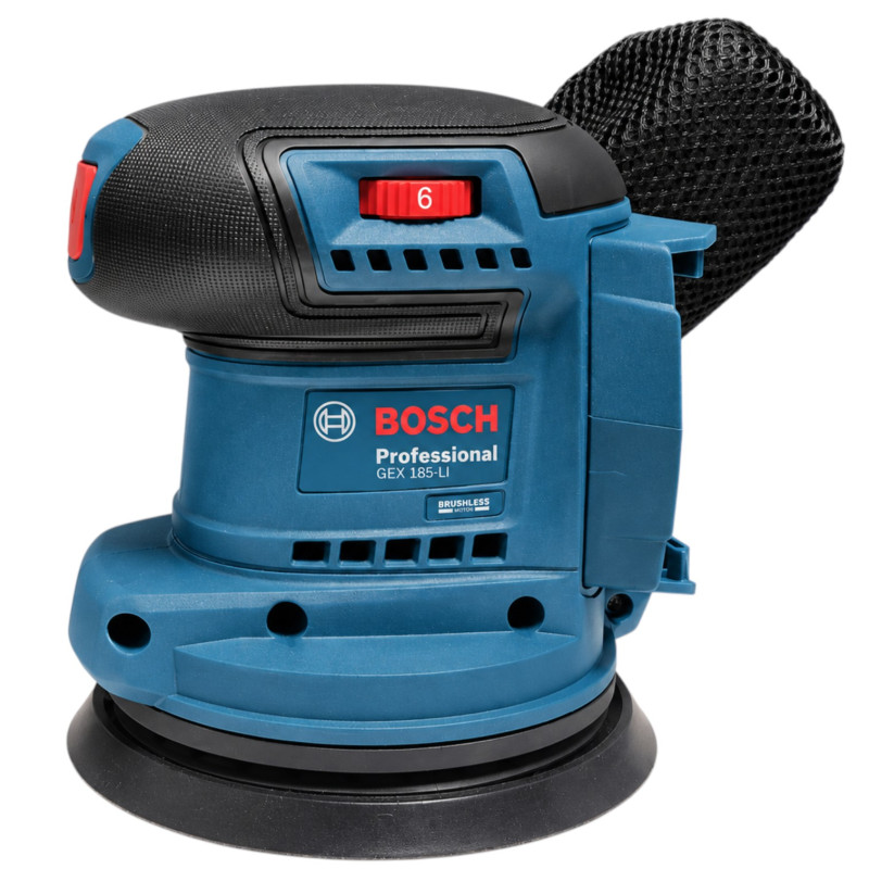 Аккумуляторная эксцентриковая шлифмашина Bosch GEX 185-LI Professional, без АКБ (06013A5020)