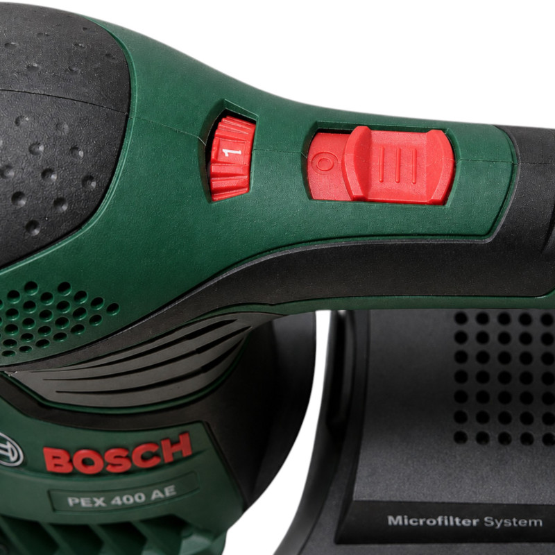 Эксцентриковая шлифовальная машина Bosch PEX 400 AE в кейсе (06033A4000)