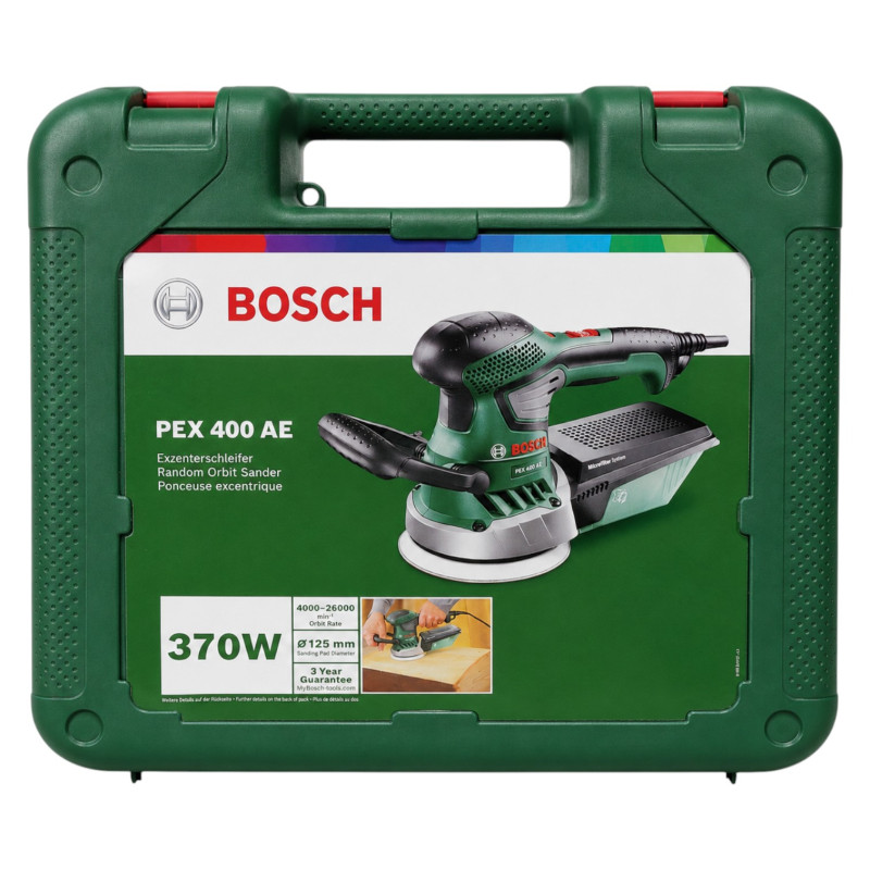Эксцентриковая шлифовальная машина Bosch PEX 400 AE в кейсе (06033A4000)