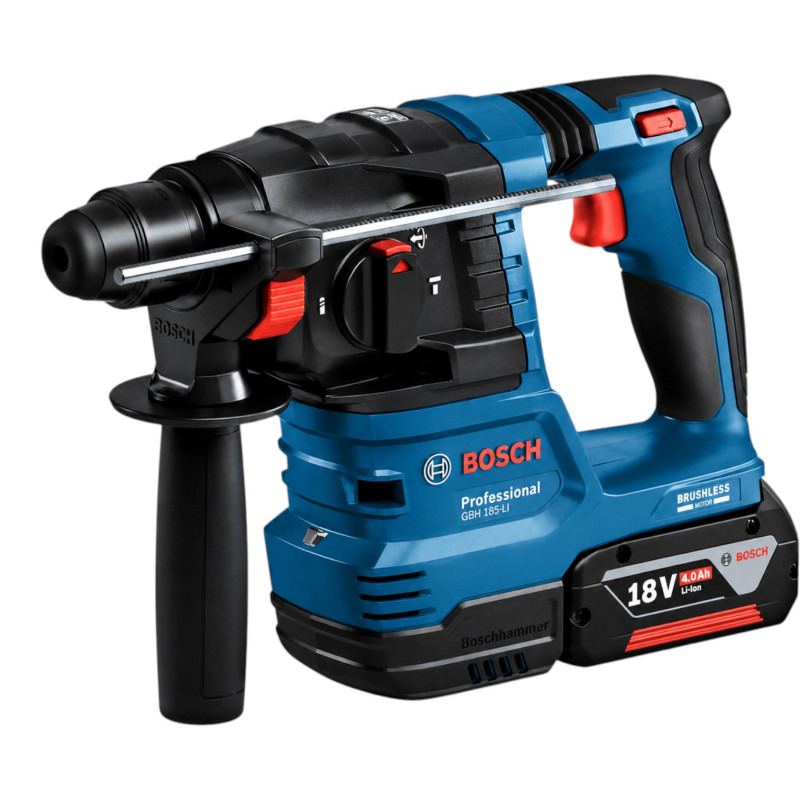 Акумуляторний перфоратор Bosch GBH 185-LI Professional, 2 АКБ 18V + ЗП, у кейсі (0611924021)