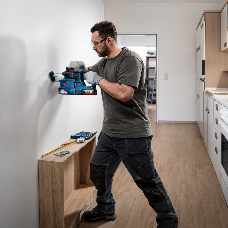 Аккумуляторный перфоратор Bosch GBH 185-LI Professional, 2 АКБ 18V + ЗУ, в кейсе (0611924021)