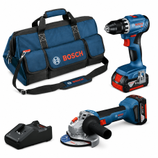 Набор инструментов PRO BOSCH 18V GSR+GWS+2x4.0Ah+GAL (0615A5007N)