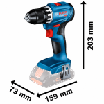 Набор инструментов PRO BOSCH 18V GSR+GWS+2x4.0Ah+GAL (0615A5007N) – Фото №6