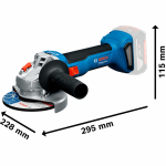 Набор инструментов PRO BOSCH 18V GSR+GWS+2x4.0Ah+GAL (0615A5007N) – Фото №7