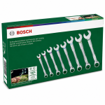 Набор комбинированных ключей с трещоткой Bosch 8-19мм CrV, 8шт (1600A027PS) – Фото №3