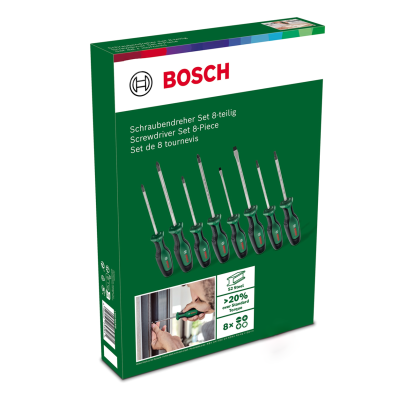 Набор отверток Bosch 8шт (1600A02BX8)