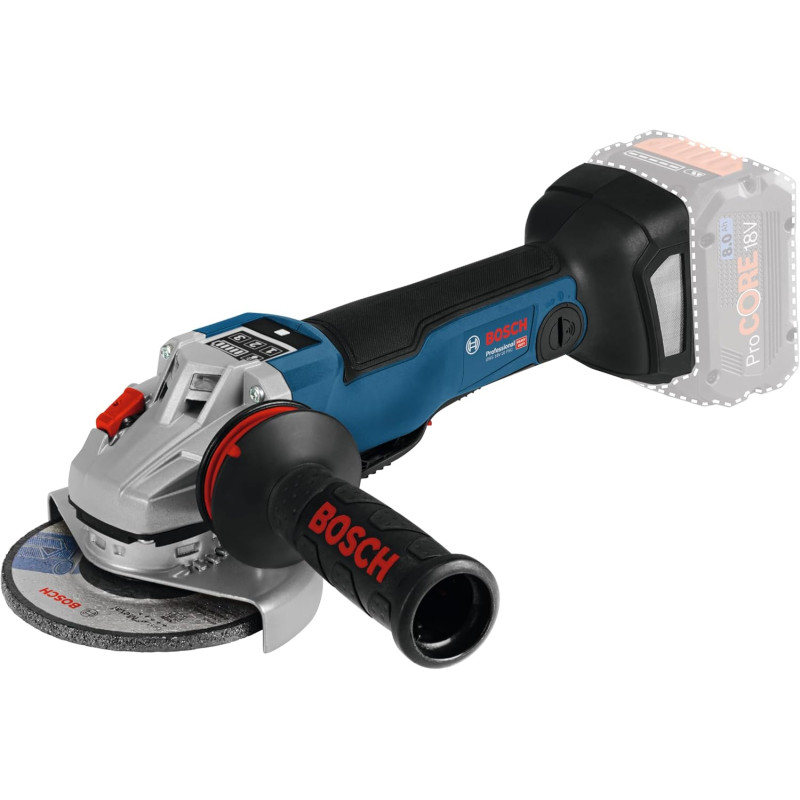 УШМ (болгарка) аккумуляторная Bosch Professional GWS 18V-10 SC, 125 мм, в кейсе (06019G340B)